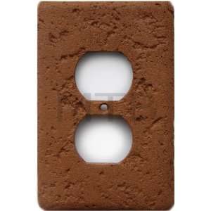   Cast Stone Switchplates Terracotta Single Duplex: Home Improvement