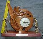 vintage hawaiian koa wood bowling trophy clock hawaii