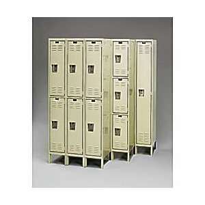 HALLOWELL Galvanite Corrosion Resistant Lockers   SIX TIER LOCKERS. 1 