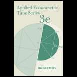 Applied Econometric Time Series (ISBN10 0470505397; ISBN13 