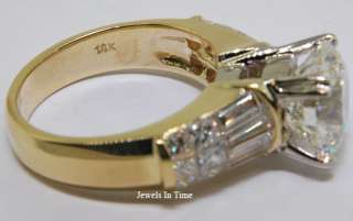 13 CT Round Brilliant Diamond Ring 18k Gold GIA 6.5  