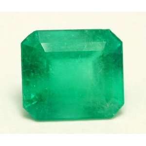   Colombian Emerald Cut 3.24 Cts Loose Gemstone 
