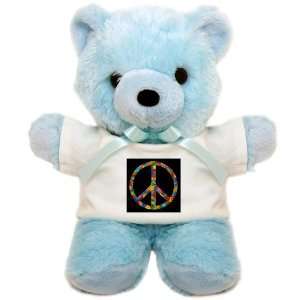  Teddy Bear Blue Peace Symbol Flowers 60s: Everything Else