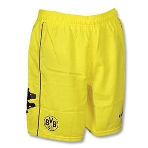  10 11 Borussia Dortmund Away Shorts   Yellow Sports 
