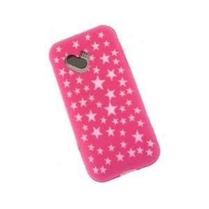  Hot Pink Stars Laser Cut Silicone Skin Case For T Mobile 