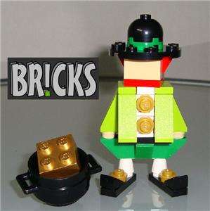 LEPRECHAUN with POT O GOLD LEGO of/black/cauldron HTF  