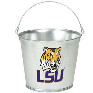  LSU Tigers Bucket: 5 Quart Galvanized Pail: Sports 