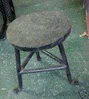 Vintage Blacksmith Bench Stool Blacksmithing PRIMITIVE  