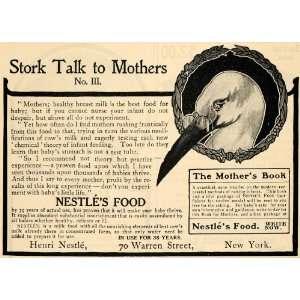   Henri Stork Mother Milk Baby Bird   Original Print Ad: Home & Kitchen