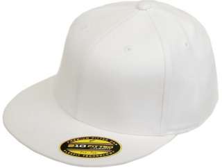   ® 210 Premium Flatbill Blank Fitted Flat Bill Cap Hat 6210  