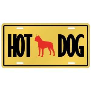 New  Boston Terrier   Hot Dog  License Plate Dog: Home 