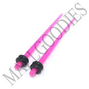 0759 Hot Pink Stretchers Tapers Expender 12 G Gauge 2mm  