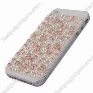 Rhinestone Bling Jewelry Sticker for Cell Phone Case Cover Pearl 