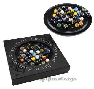 Solitaire Di Venezia Game 25mm Hand Blown Glass Marbles  