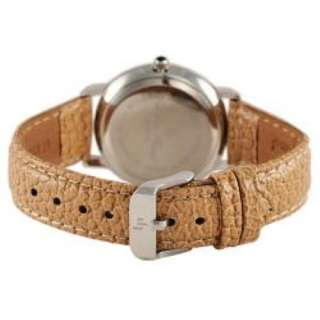 Lucien Piccard Womens Diamond Tan Leather Watch 280268T 085785024069 
