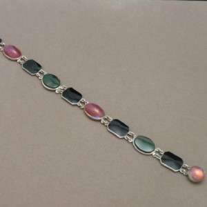 Bracelet Bloodstone Onyx Dragons Breath Sterling Silver Vintage 