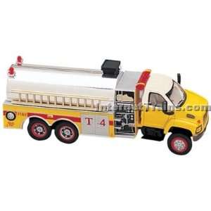   GMC Topkick 3 Axle Fire Tanker/Pumper   Yellow/White: Toys & Games
