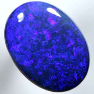 ATCF6513 SOLID BLACK OPAL electric blue fire SEE VIDEO  