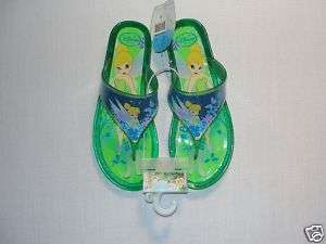 DISNEY Girls Size 3 TINKERBELL Glitter Sandals, NEW  