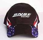 bnsf railway custom embroidered hat ball cap with american flag