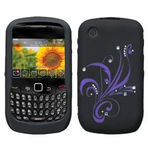   Cell Phone Protector for Blackberry Curve 8520 8530   Floral Laser cut