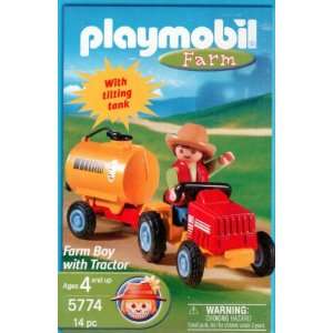  Playmobil Farm Boy with Tractor Toys & Games