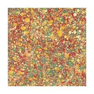   Paper   Red, Green & Yellow Stone Marble Pattern: Arts, Crafts