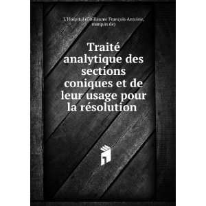   . marquis de) LHospital (Guillaume FranÃ§ois Antoine Books