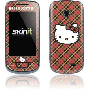  Hello Kitty Face   Red Plaid skin for Samsung T528G 