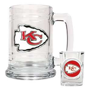  Kansas City Chiefs Beer Mug And Shot Glass Boilermaker Set 