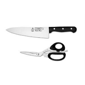  Plaza 8 Chefs Knife & Take Apart Shears 2pc Set