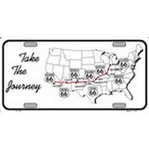 Route 66 Take the Journey License Plates Plate Tag Tags auto vehicle 