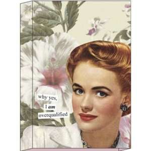  Anne Taintor   I am Overqualified Note Set Office 