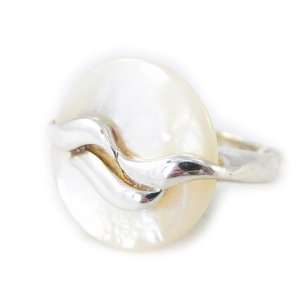  Ring silver Obao pearly.   Taille 54 Jewelry