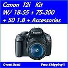 canon eos t2i camera kit w 18 55 75 300