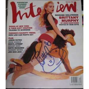Brittany Murphy Autographed Magazine 