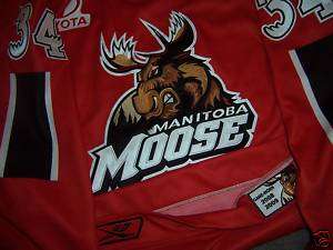 Ellis 2008   2009 Manitoba Moose Canada Tribute Authentic Game Used 