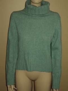 Womens J. CREW Light Green Turtleneck sweater Sz SMALL  