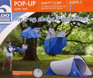 NEW Igloo Instant Pop Up 1 Person Dome Tent Canopy for Outdoor Camping 