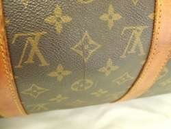 LOUIS VUITTON Monogram KEEPALL 50 Boston Travel LV bag Strap Authentic 