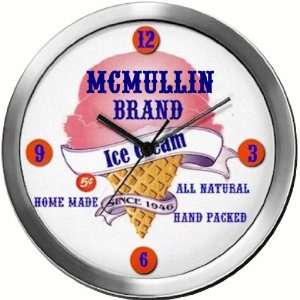 MCMULLIN 14 Inch Ice Cream Metal Clock Quartz Movement:  