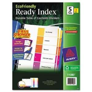    Avery Ready Index Table Of Contents Divider