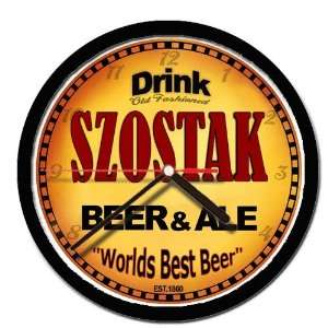  SZOSTAK beer and ale cerveza wall clock: Everything Else