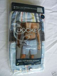 Jockey Classic Full Cut Woven Boxers   NWT   2 pack 789375867691 