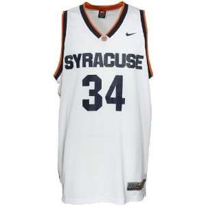  Nike Syracuse Orange #34 White Replica Basketball Jersey 