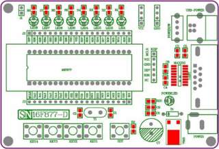 PIC Development Board + Microchip PIC16F877 PIC16F877A  