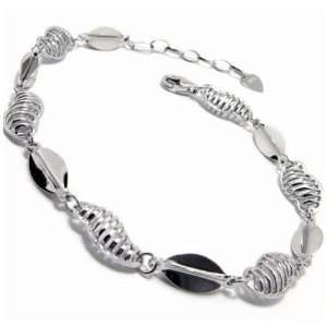 Natural Agate Bracelet Made of 925 Sterling Silver Jewelers
