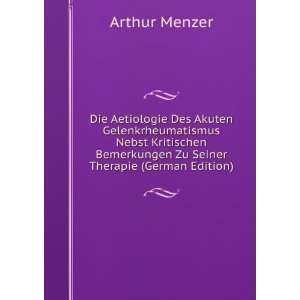   Seiner Therapie (German Edition) (9785877118065): Arthur Menzer: Books