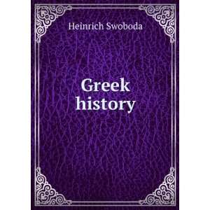  Greek history Heinrich Swoboda Books