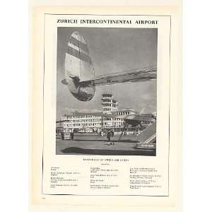   Intercontinental Airport Swiss Air Print Ad (49756)